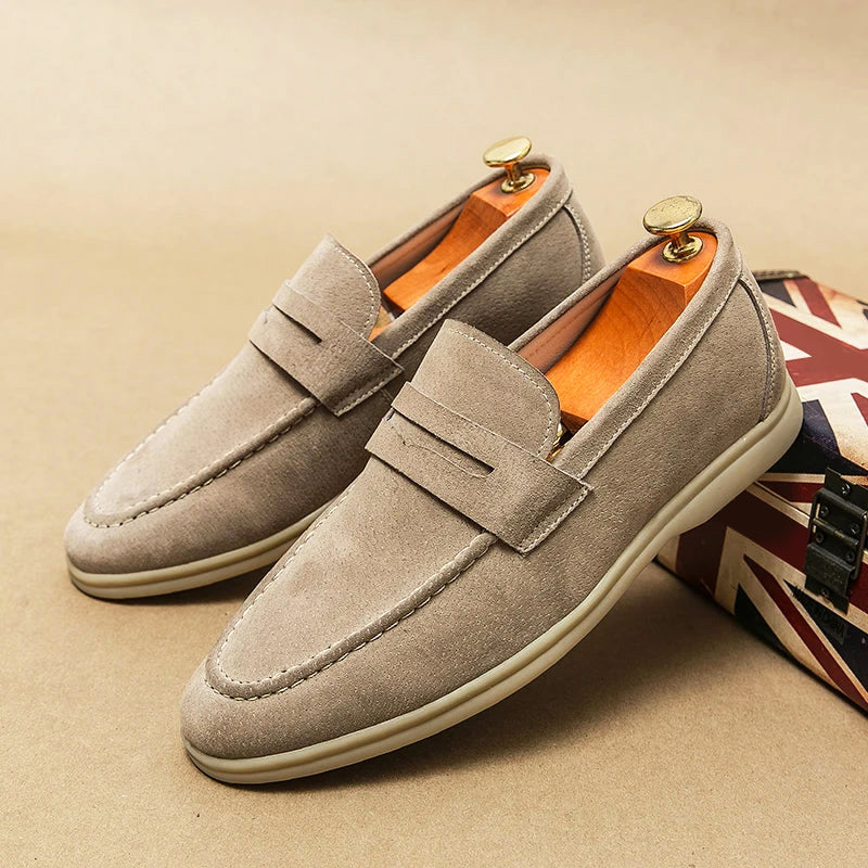 København Tøjatelier™ | Firenze Chic Ruskindsloafers