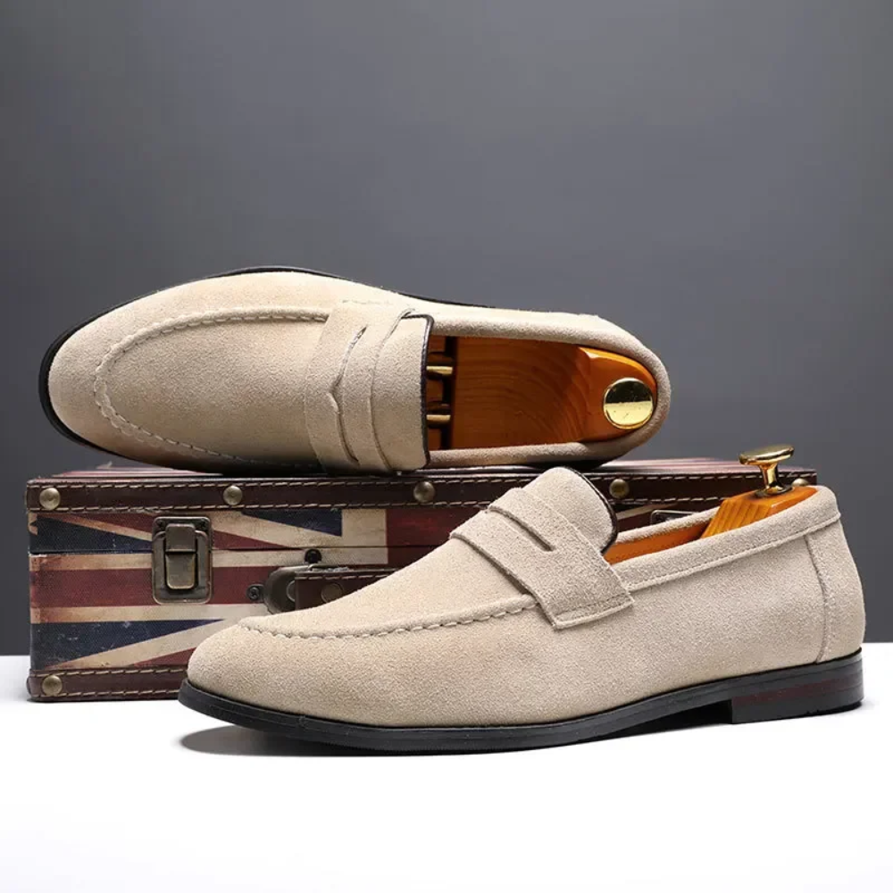 København Tøjatelier™ | Sommerloafers i Ruskind