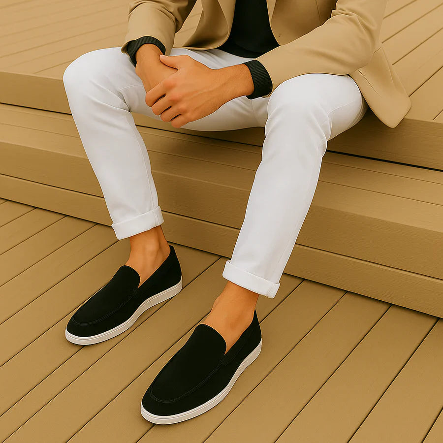 København Tøjatelier™ | Afslappede Ruskindsloafers