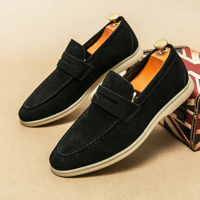 København Tøjatelier™ | Firenze Chic Ruskindsloafers